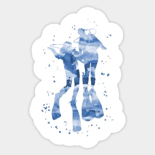 Scuba divers, scuba couple, scuba diver Sticker